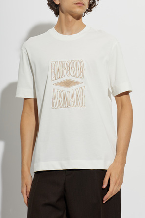 Emporio Armani T-shirt z wyszytym logo