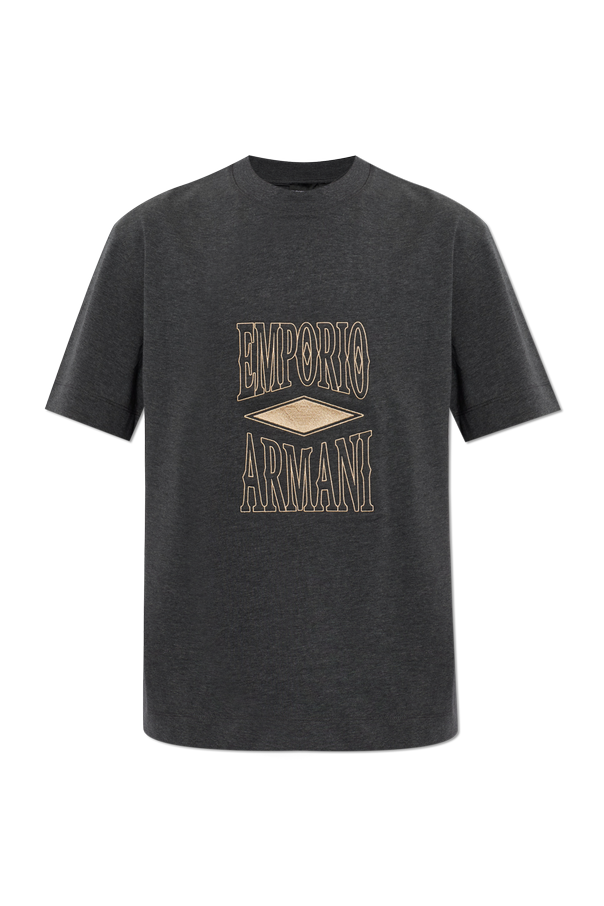 T-shirt with embroidered logo od Emporio Armani