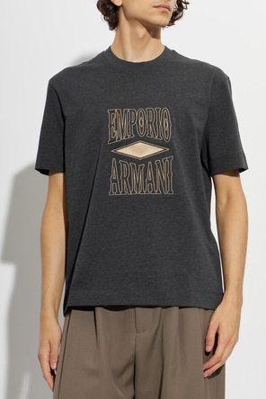 Emporio Armani T-shirt z wyszytym logo