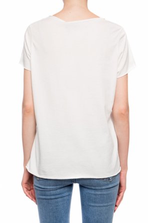AllSaints T-shirt z dekoltem w serek ‘Emelyn’