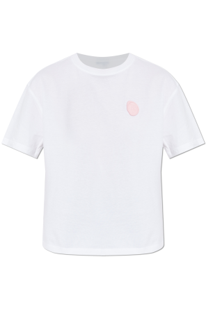 T-shirt with rubber application
