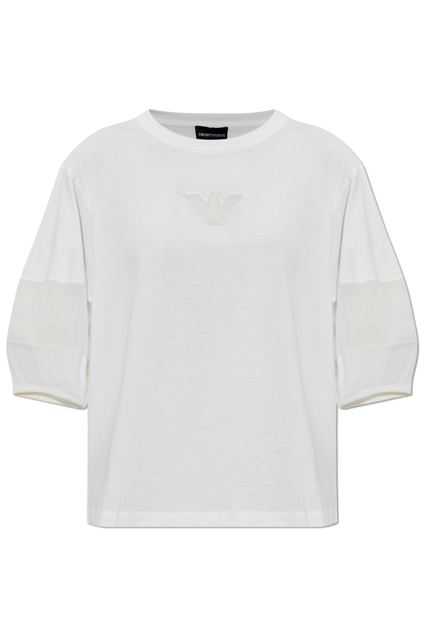 T-shirt with transparent inserts od Emporio Armani