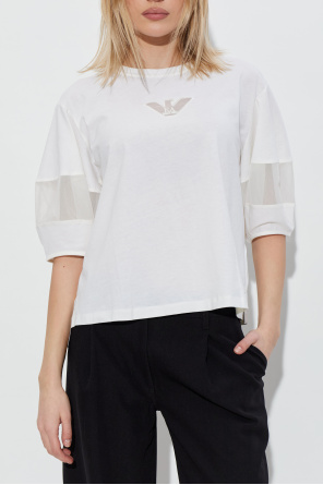 Emporio Armani T-shirt with transparent inserts