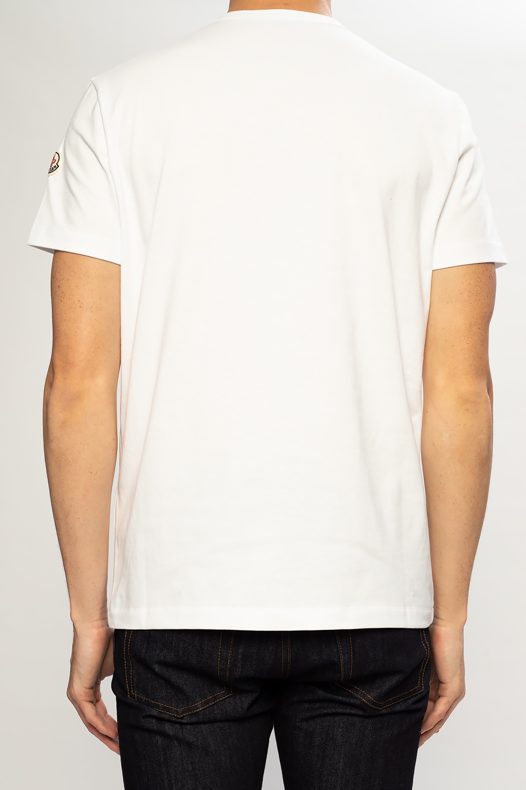 White T-shirt with logo Moncler - Vitkac HK