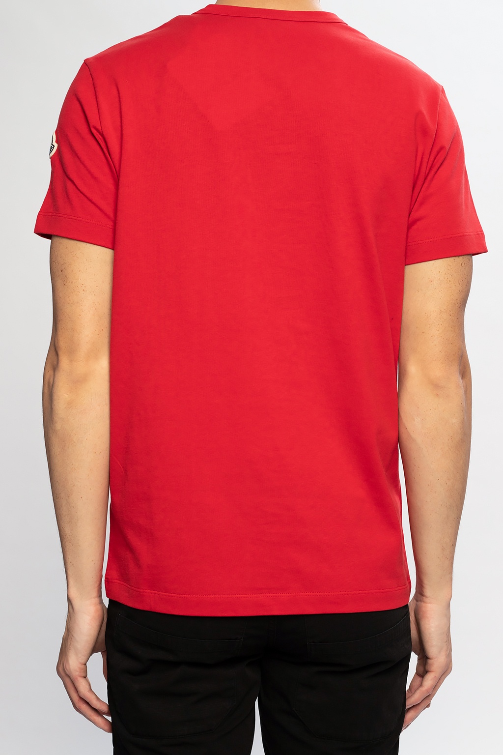 MONCLER: cotton T-shirt - Red  Moncler t-shirt 8C0003383907 online at