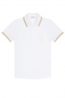 Moncler Ladies Golfino White Polo Shirts