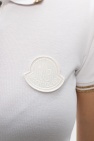 Moncler Ladies Golfino White Polo Shirts