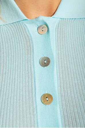 Samsøe Samsøe ‘Nomi’ ribbed polo Tall shirt