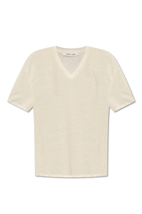Samsøe Samsøe 'Saeli' linen T-shirt