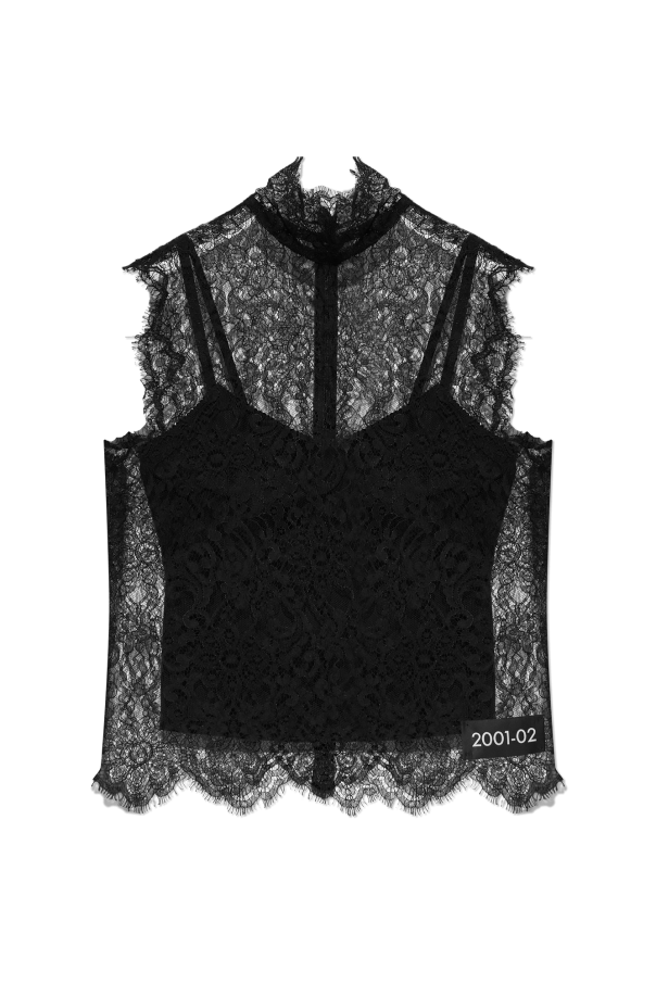 ‘RE-EDITION 2001-02’ collection lace top od dolce DNA & Gabbana