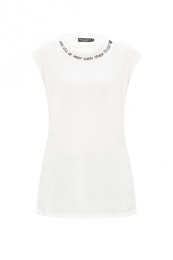 Dolce & Gabbana Embroidered tank top