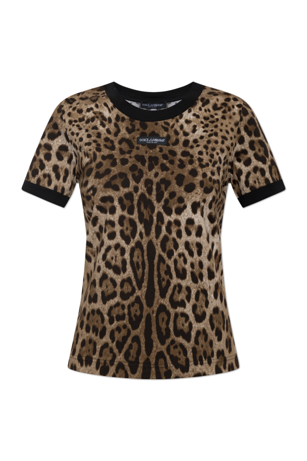 Animal motif T-shirt od Dolce & Gabbana