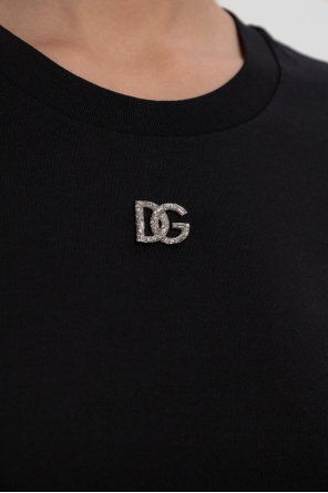 Dolce & Gabbana T-Shirt mit glänzendem Logo