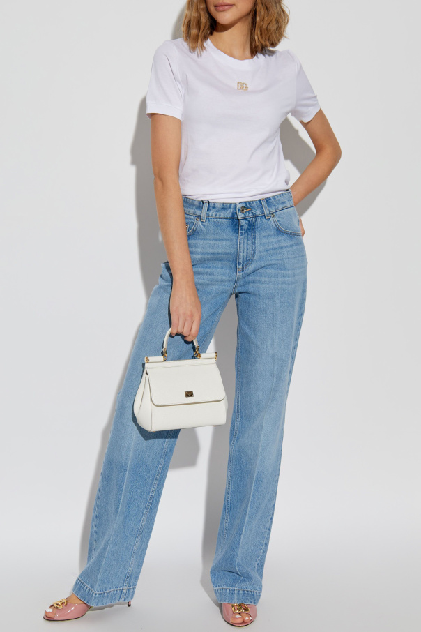 Dolce & Gabbana T-shirt with logo-shaped appliqué