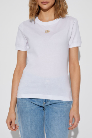Dolce & Gabbana T-shirt with logo-shaped appliqué