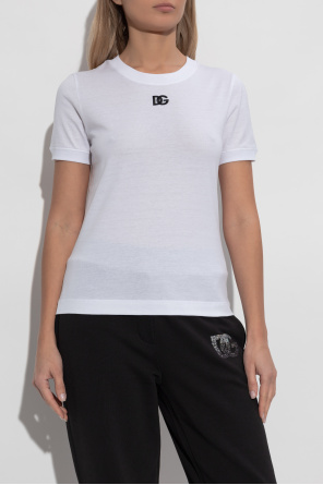 Dolce & Gabbana Camiseta con logo bordado