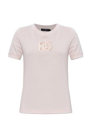 T-shirt with a shimmering logo