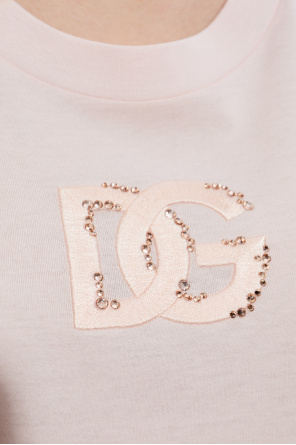 Dolce & Gabbana Camiseta con logo brillante