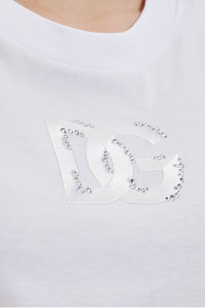 Dolce & Gabbana T-Shirt mit schimmerndem Logo