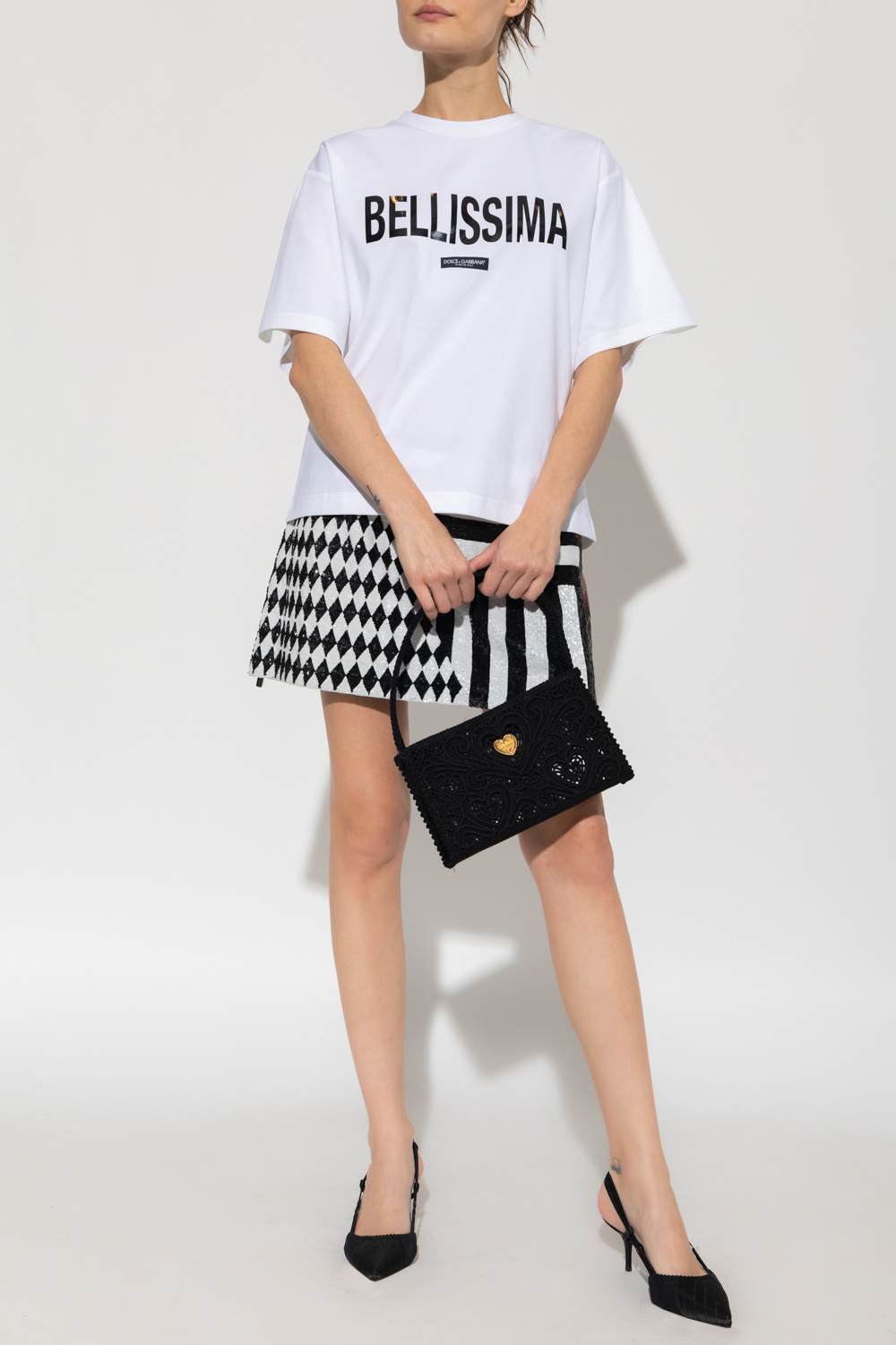 dolce Logo-Schnalle & Gabbana Printed T-shirt