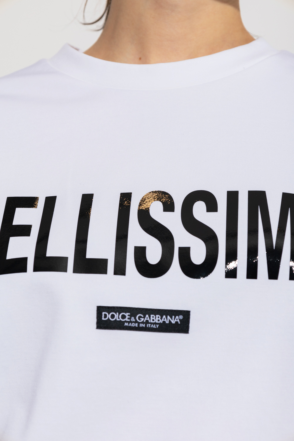 dolce Logo-Schnalle & Gabbana Printed T-shirt