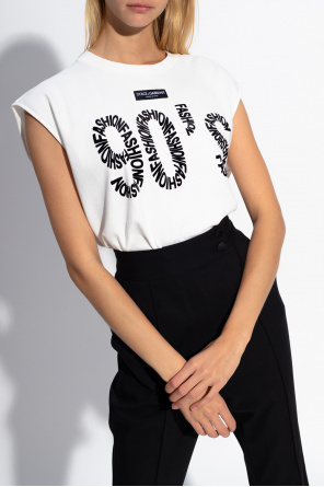 Dolce & Gabbana Kids pinstripe virgin wool blazer Black Sleeveless T-shirt