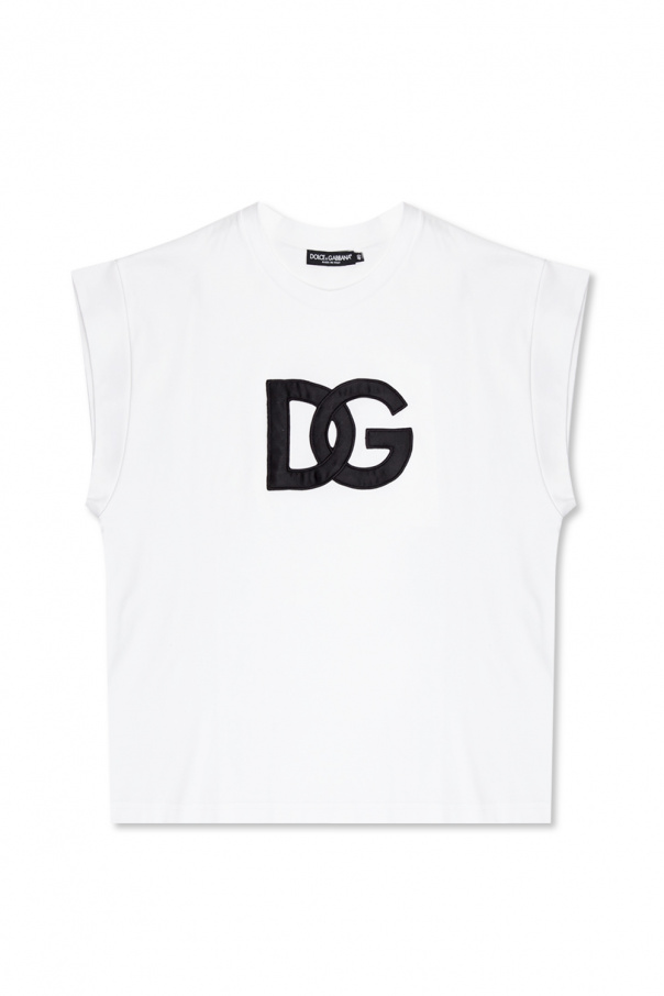 Dolce & Gabbana Dolce & Gabbana logo-plaque sleeveless hooded gilet