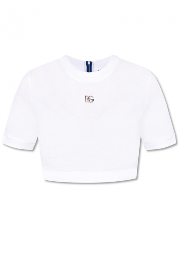 Dolce & Gabbana Cropped Jackets T-shirt with logo