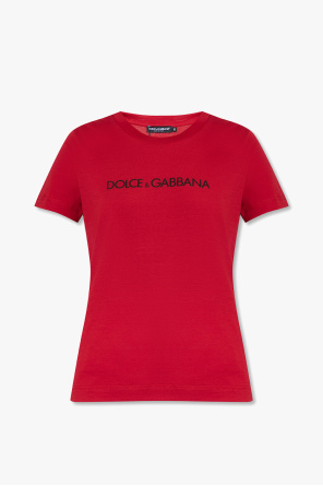 Dolce & Gabbana embellished-shoulder dress