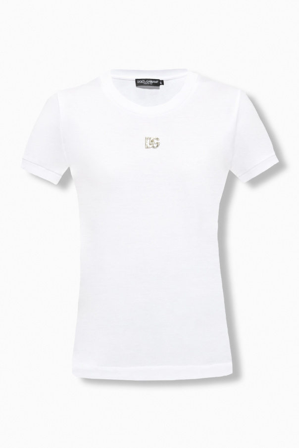 Dolce & Gabbana T-shirt z aplikacją