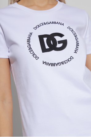 Dolce & Gabbana leopard-print coaster Schwarz T-shirt with logo