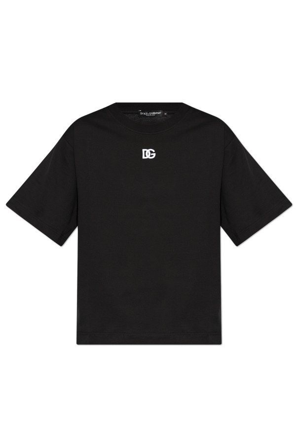 T-shirt with embroidered logo, zdjęcie 1 T-shirt with embroidered logo od Dolce & Gabbana