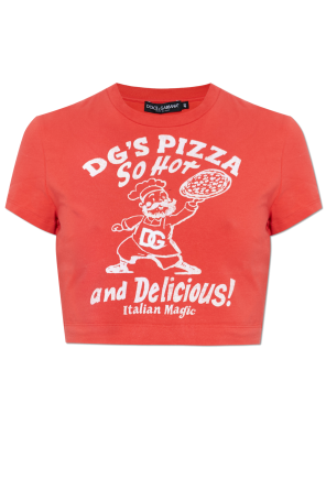 Camiseta corta con estampado