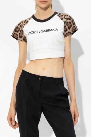 Dolce & Gabbana Cropped T-shirt with logo