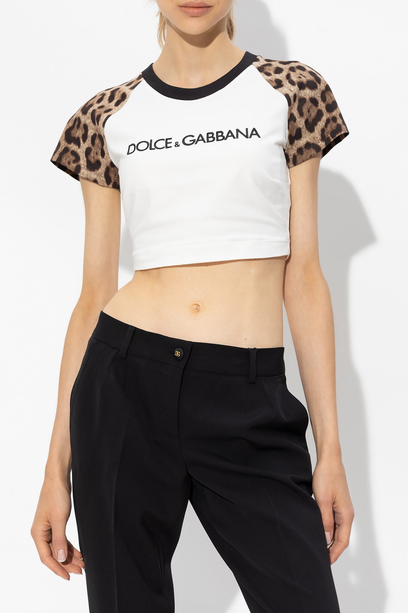 Dolce & Gabbana Cropped T-shirt with logo