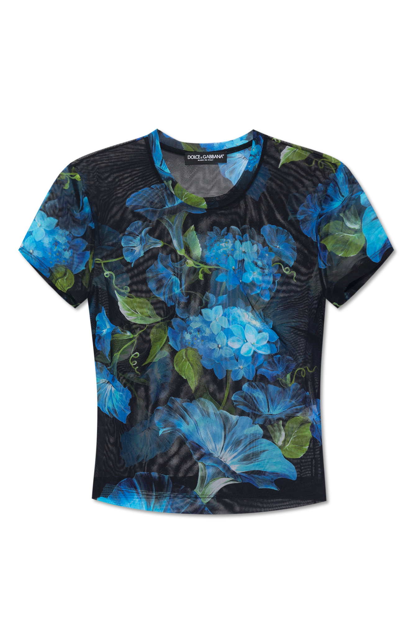 dolce gabbana kids tropical rose print flared dress item T-shirt with floral motif