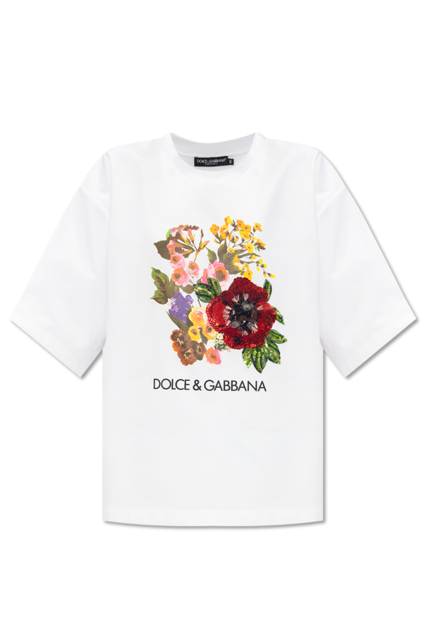 Dolce & Gabbana T-shirt z motywem kwiatowym