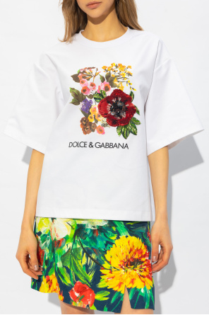 Dolce & Gabbana T-shirt z motywem kwiatowym