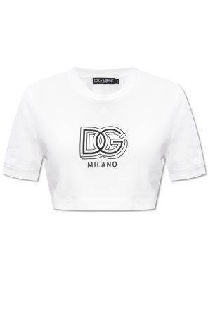 Cropped T-shirt with logo