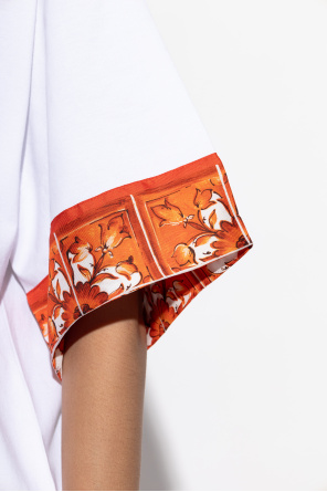 Dolce & Gabbana T-shirt  z nadrukiem `Majolica`