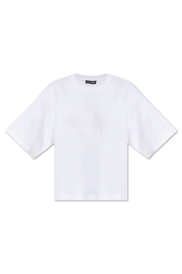 Dolce & Gabbana T-shirt z wyszytym logo