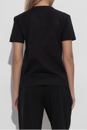 Dolce & Gabbana Camiseta con logo adornado con cristales brillantes