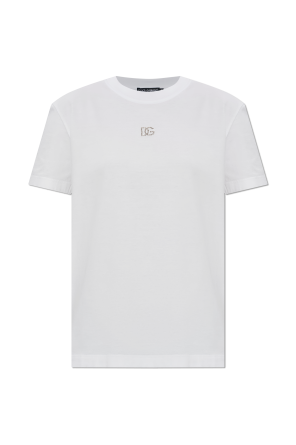 T-shirt with a shimmering logo