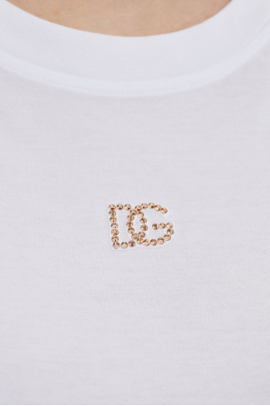 Dolce & Gabbana Camiseta con logo brillante