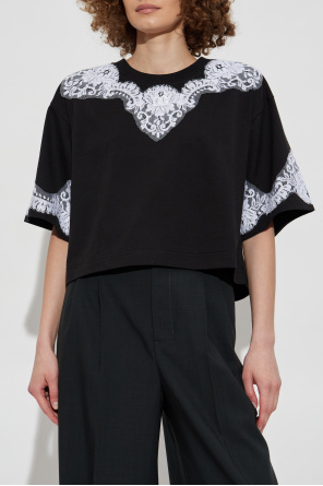Dolce & Gabbana T-shirt with lace inserts