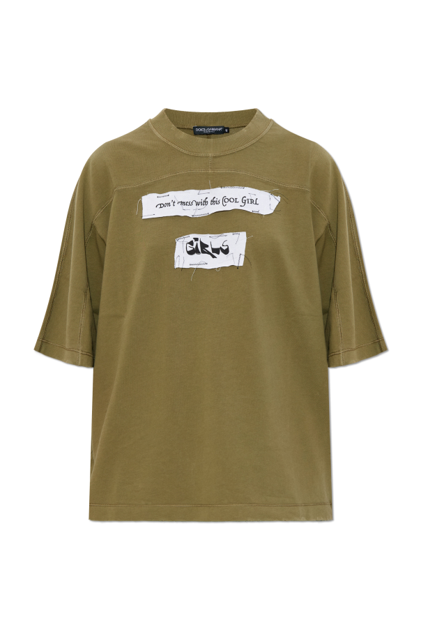 T-shirt with a vintage effect od Dolce & Gabbana