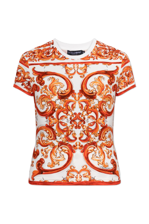 T-shirt with "Majolica" print