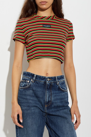 Dolce & Gabbana Cotton T-shirt with appliquéd logo