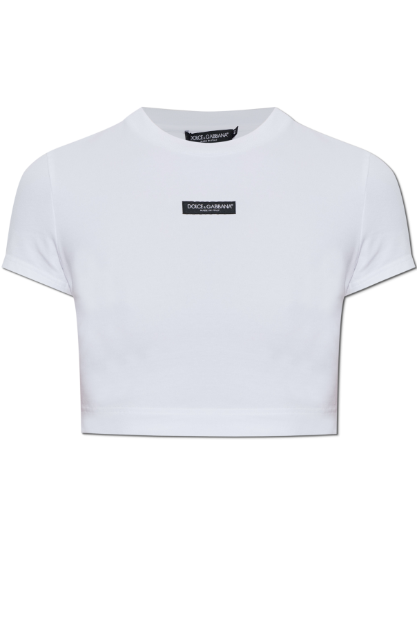 T-shirt with logo patch od Dolce & Gabbana
