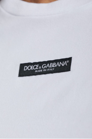 Dolce & Gabbana T-Shirt mit Logo-Aufnäher